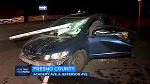 Alleged DUI driver crashes into fence in Fresno County