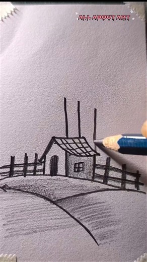 how to draw a house