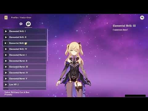 FISCHL BATTLE VOICE LINES (ENGLISH)