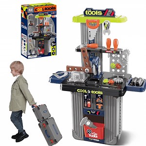 Flynow Kids Tool Bench Set, Pretend Play Construction Workbench Toys for Toddler 1-3 Years Old, 42pcs STEM Engineering Playset, Christmas Birthday Gifts for Boys Age 2 4 5 6 7 8 9 10