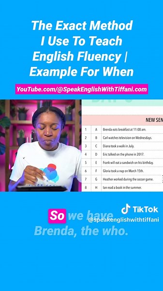 Watch Speak English With Tiffani Tutorials