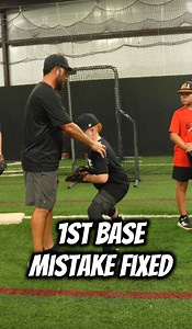 👉 Get access to my 1st Base Course: https://www.moystylebaseball.com/offers/87tHphaz/checkout working with 1st basemen in Edmond, OK on fixing a common mistake — squaring up and keeping the glove pocket behind the ball. #FirstBaseTips #BaseballTraining #MoyStyleBaseball #fblifestyle | MoyStyle Baseball