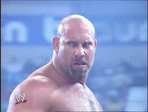 Goldberg is forced to team with Randy Orton vs. Evolution: Raw, Sept. 8, 2003