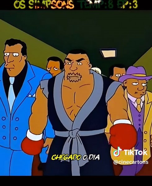 homer se tornou boxeador, ao descobrir um talento inusitado #desenhos #cartoons #viral #animes