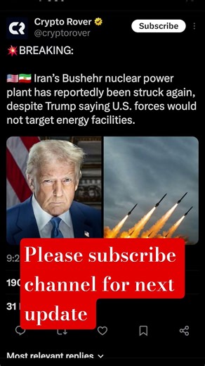 Iran’s Bushehr nuclear power plant has reportedly been struck again, despite Trump saying U.S. l