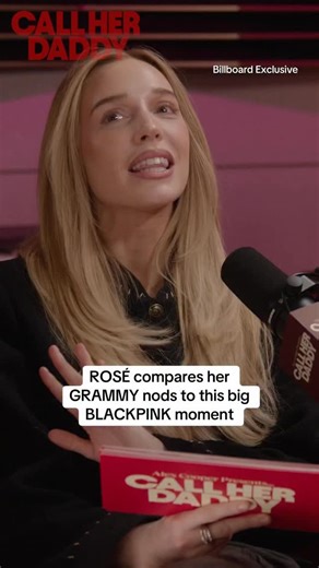 With three nominations at the upcoming 2026 Grammys, everything is coming up rosy for ROSÉ 💗 And before the BLACKPINK singer is set to appear on Call Her Daddy, Billboard has an exclusive clip from the interview. Find out when and how to catch the episode at the link in bio. | Billboard