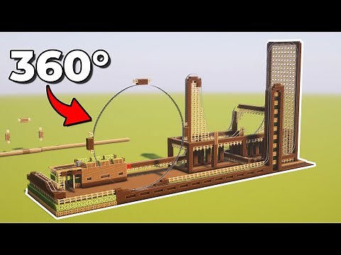 I Built a WORKING Roller Coaster in Minecraft!