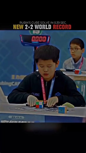 New World Record 2×2 Rubik's cube |Mr Cubing #rubikscube #worldrecord #shorts