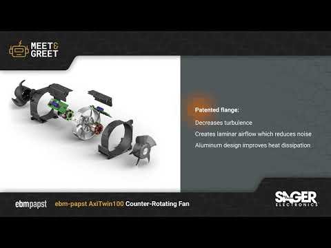 ebm-papst AxiTwin100 Counter-Rotating Fan