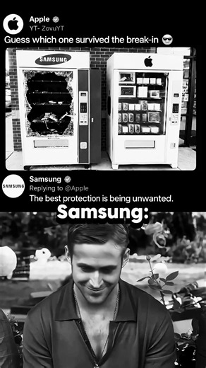 Samsung’s Reply Was PERSONAL 💀😂 | Apple vs Samsung Meme #samsung #ios #apple #funny #techmeme