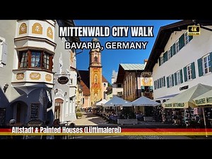 Mittenwald: Germany’s Fairytale Painted Village in the Alps [4K] | Walking Tour