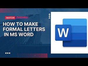 Mastering Formal Letters in MS Word Essential Tips and Techniques