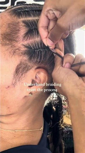 one of my braid techniques to flat stitch braids. #stitchbraids #braidstyles #braids #natrualhair