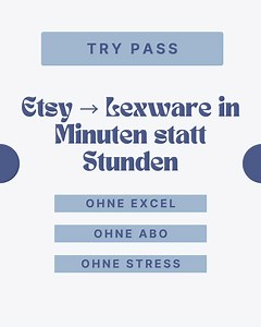 Etsy Lexware Converter – Try Pass | 1 Test Export | CSV for Lexware | No Subscription | German & English - Etsy UK
