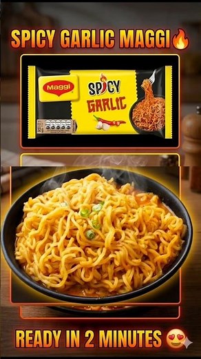 Spicy Garlic Maggi in 2 Minutes 🔥 | Easy Street Style Maggi Recipe ✅