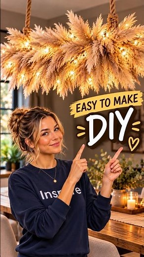 Simple DIY chandelier hack for your home! 💡🏡 #diydecor #shorts