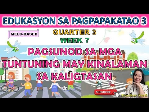 ESP 3 || QUARTER 3 WEEK 7 | PAGSUNOD SA MGA TUNTUNING MAY KINALAMAN SA KALIGTASAN | MELC-BASED