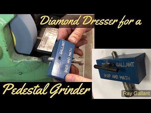 Diamond dresser for pedestal grinder