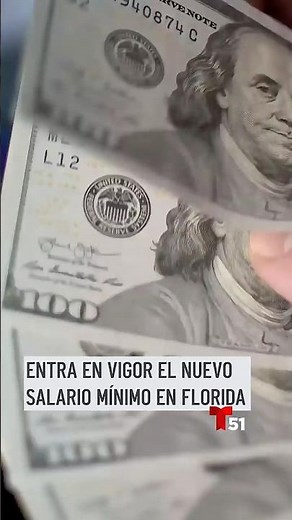 Entra en vigor el nuevo salario mínimo en Florida