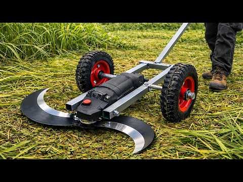 Welder's insane idea! Turning sickles into a lawn mower | DIY WELD