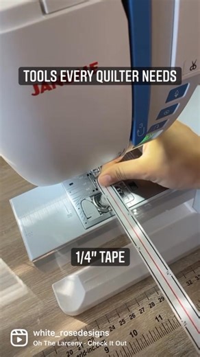 This is one of my most used sewing notions! It saves so much time when sewing half square triangles. I don’t have to draw lines on my fabric to sew the 45 degree angle which saves so much time! Just make sure to line up the center line with your needle and you are all set to start sewing . Video by Kelsey #quiltingtiktok #quiltersoftiktok #sewingtiktok #sewingforyoupage #modernquilting #halfsquaretriangles #quiltingismytherapy #beginnerquilter #foryoupage | Jennifer