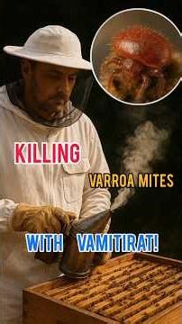 Killing Varroa Mites with Vamitirat! #nomaearth #bee #nature #beekeeping