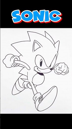 How to Draw Sonic Running #6 | SONIC THE HEDGEHOG #sonic #sonicthehedgehog #drawing