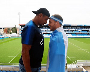 30K views · 947 reactions |  Avant la finale de foot cette après midi, notre fervent supporter des bleus, Mathieu Babillot a affronté l'argentin, Benjamin Urdapilleta sur un Quiz sur l'histoire des 2 équipes ! ⚽ On espère le même résultat ce soir !  #FRAARG | Castres Olympique | Facebook