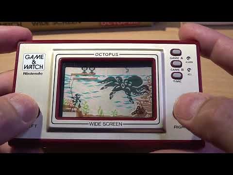 Nintendo Game & Watch | Octopus 1981 | Wide screen OC-22