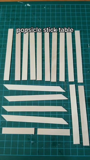 DIY Miniature Popsicle Stick Table - Handmade Dollhouse Furniture