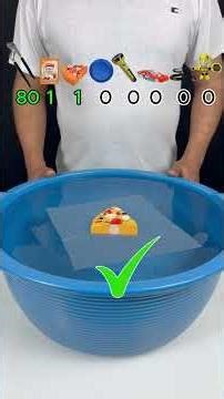 TRY TO GUESS HOW MANY TISSUE PAPER WILL FLOAT? #satisfying #asmr #experiment #tissuepaper