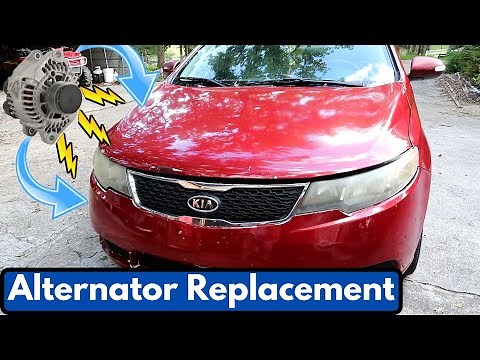 How to replace an alternator on a Kia Forte 2008-2013