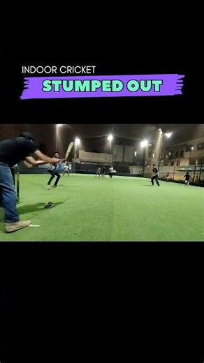 Sharp Stamping & Caught | Indoor Cricket Highlights #ipl #psl #shorts