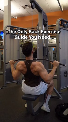 Full Back Exercise Guide ⬇️ Follow the Form Tips in the Video ✅ Exercise Guide ⬇️ Lats and Upper Back: ▪️Lat Pulldowns Lats and Mid Back: ▪️V-Bar Cable Rows Upper Back: ▪️Wide Grip Cable Rows Lats: ▪️Cable Rope Pullover Traps: ▪️Standing Dumbbell Shrug Rear Delts: ▪️Rear Delt Cable Fly I recommend doing 2-3 sets of each for 8-12 reps! 💪🏼 When it comes to building a big back… Having a balanced exercise selection is a MAJOR key‼️ But in order to really get the results we’re looking for… We NEED