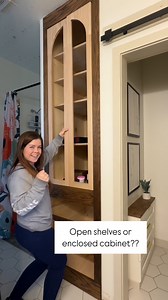2.7M views · 94K reactions | Open shelves or enclosed cabinet?? | Life Is What You Make It | Facebook