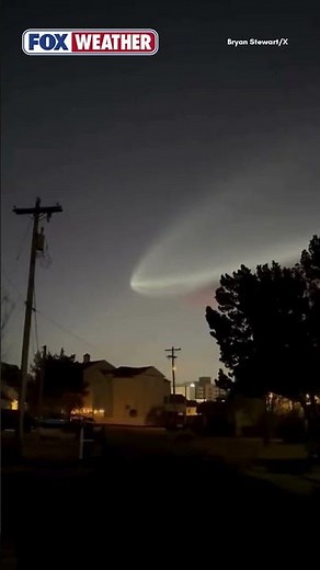 SpaceX launch creates jellyfish-like glow in morning sky