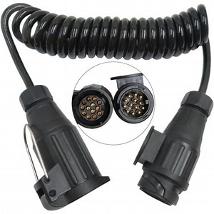 Câbles d'extension pour remorques 3M 13 broches vers 13 broches pour remorque Câblage Prise Caravane Rallonge spirale câble pour véhicules