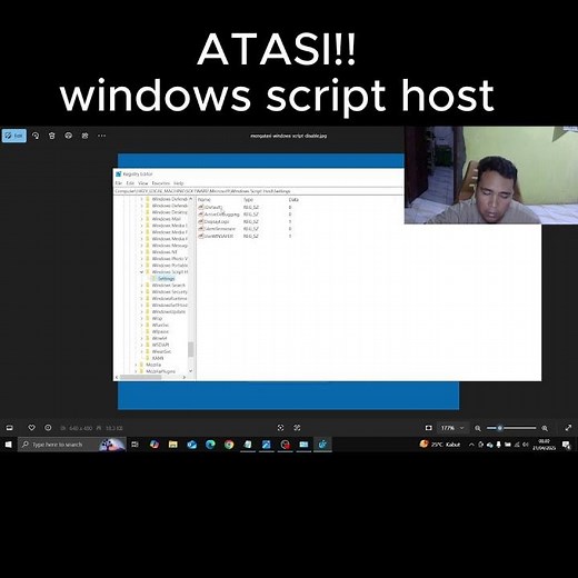 Cara Atasi Windows Script Host accest is disable #windows #shorts