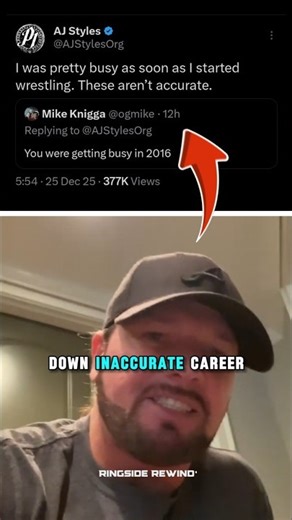 AJ Styles Shuts Down Inaccurate Career Stats!