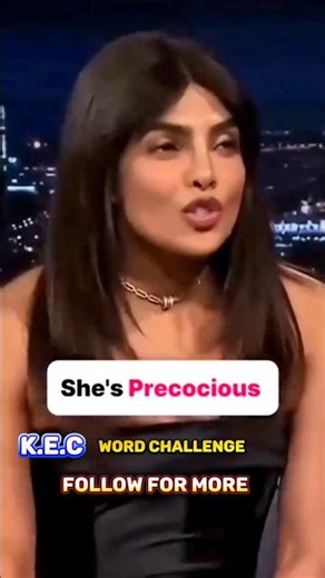 precocious meaning ? | word challenge | trending words | #krishnaenglishcottage