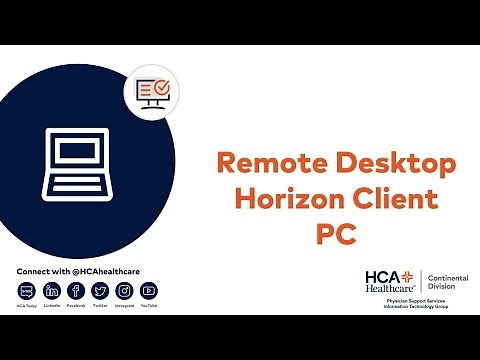 New VDI Remote Desktop Horizon Client for PC