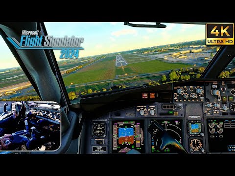 INSANE! Landing Rotterdam | Full Flight from London | PMDG 737-800 | Flight Simulator 2024 | 4K