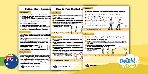 Move PE Year 6 Netball Home Learning Tasks