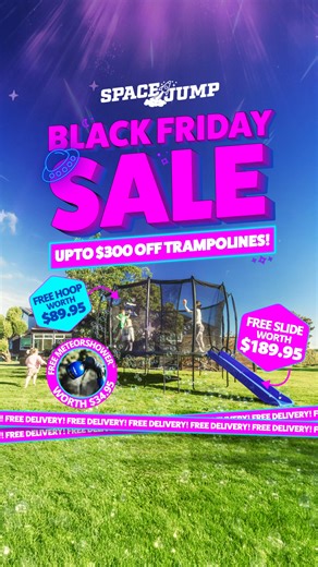 The SpaceJump Black Friday Trampoline Sale starts now!  Grab the...