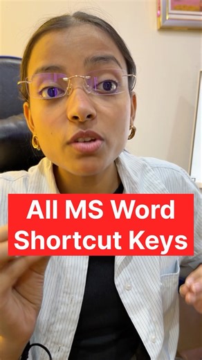 All MS Word Shortcut keys #excelwalesir #exceltips