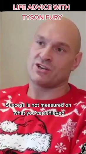 How to messure success? #tysonfury #lifeadvice #success #motivation