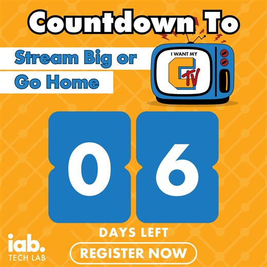 In just 6 days we’ll be unpacking how TV distribution is shifting toward the edge and what that means for quality, cost, and control at #IWantMyCTV. Don’t miss out, secure your spot today: https://okt.to/6DCpLl | IAB Tech Lab | Facebook