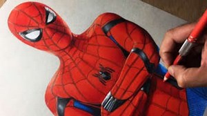 Drawing Spider-Man Homecoming | Marvel Avengers Timelapse