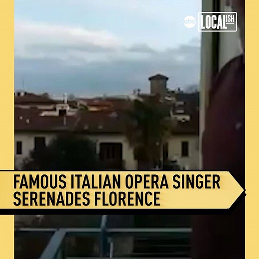54K views · 1.5K reactions | Famous Italian opera singer serenades the city of Florence from his balcony during the Italian quarantine. | Localish | Facebook