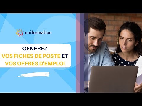5 étapes pour générer vos fiches de poste et offres d'emploi sur Uniformation.fr